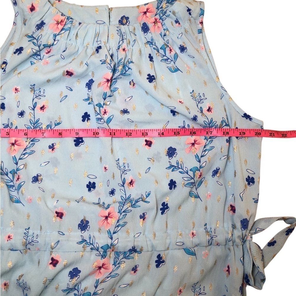 Juicy Couture golden rain floral Feminine Modest Cottagecore dress size XL - Picture 9 of 10